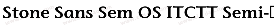 Stone Sans Sem OS ITCTT Semi字体转换
